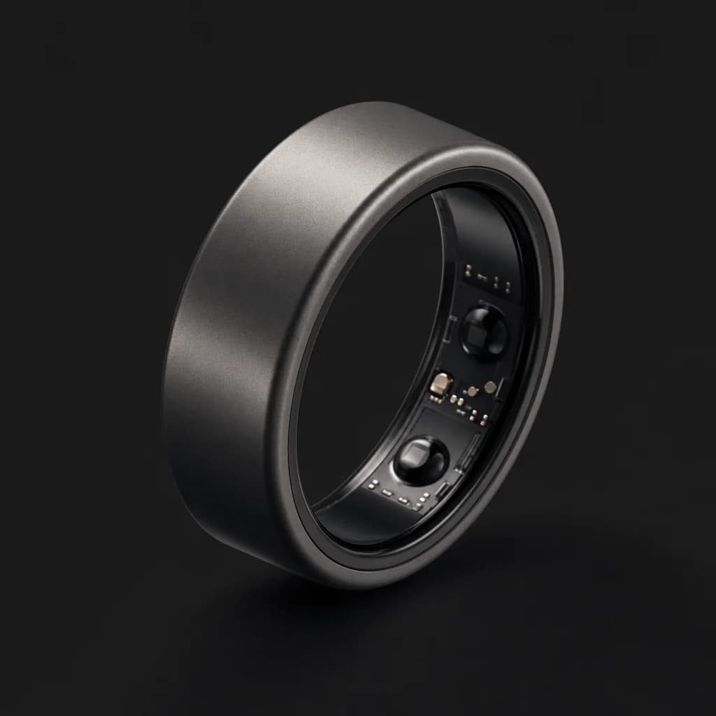 Oura Smart Ring in matte titanium